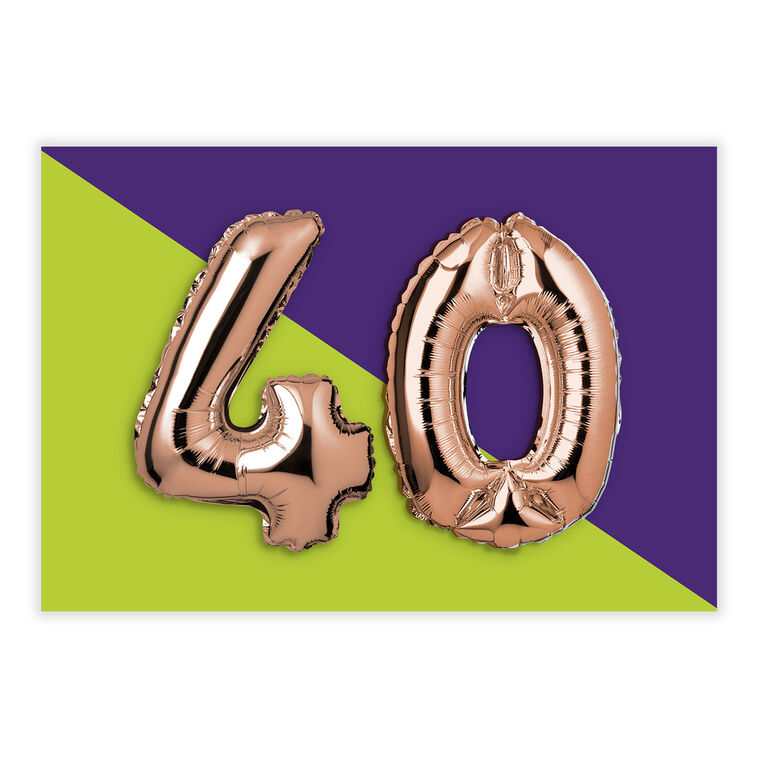 40th Balloons eCard, , large image number 2