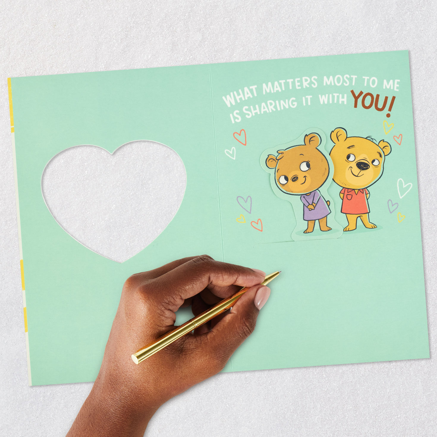 Bear Couple Father's Day Card for Husband Signing card image number 6