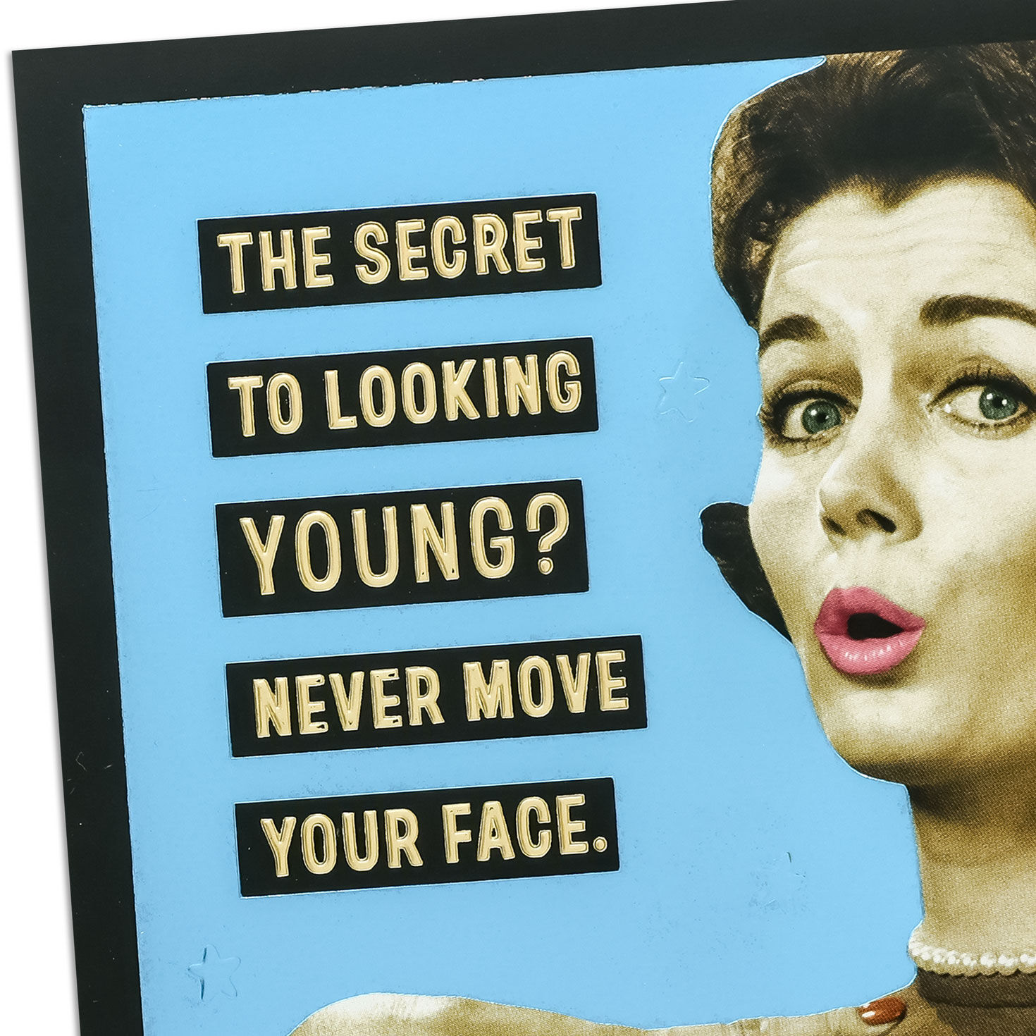 Retro Photo of Woman Birthday Card Card Front Detail image number 4