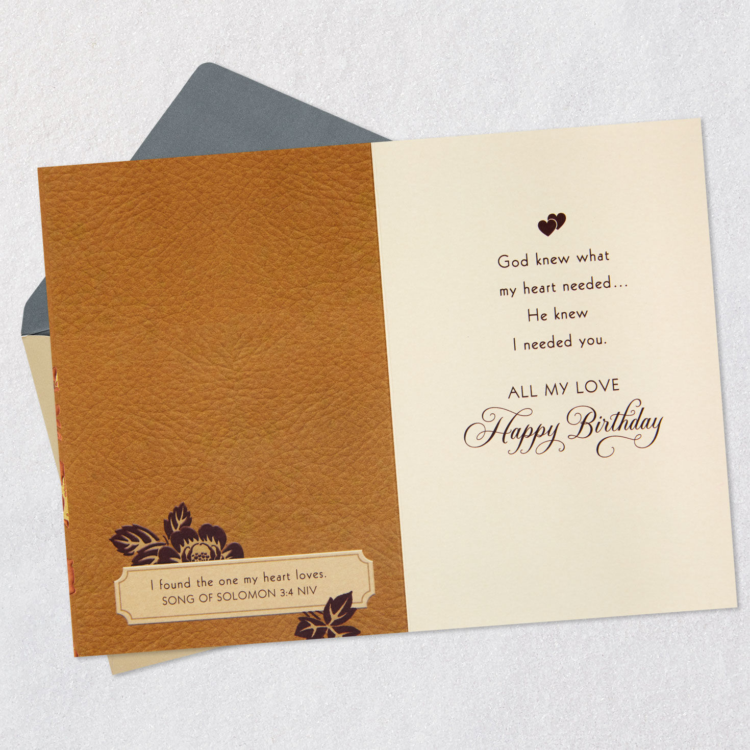 My Heart Feels Home Religious Birthday Card for Husband, , large image number 4