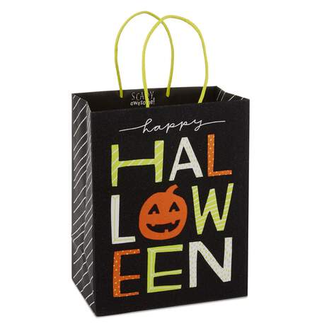 9" Happy Halloween Gift Bag, , large
