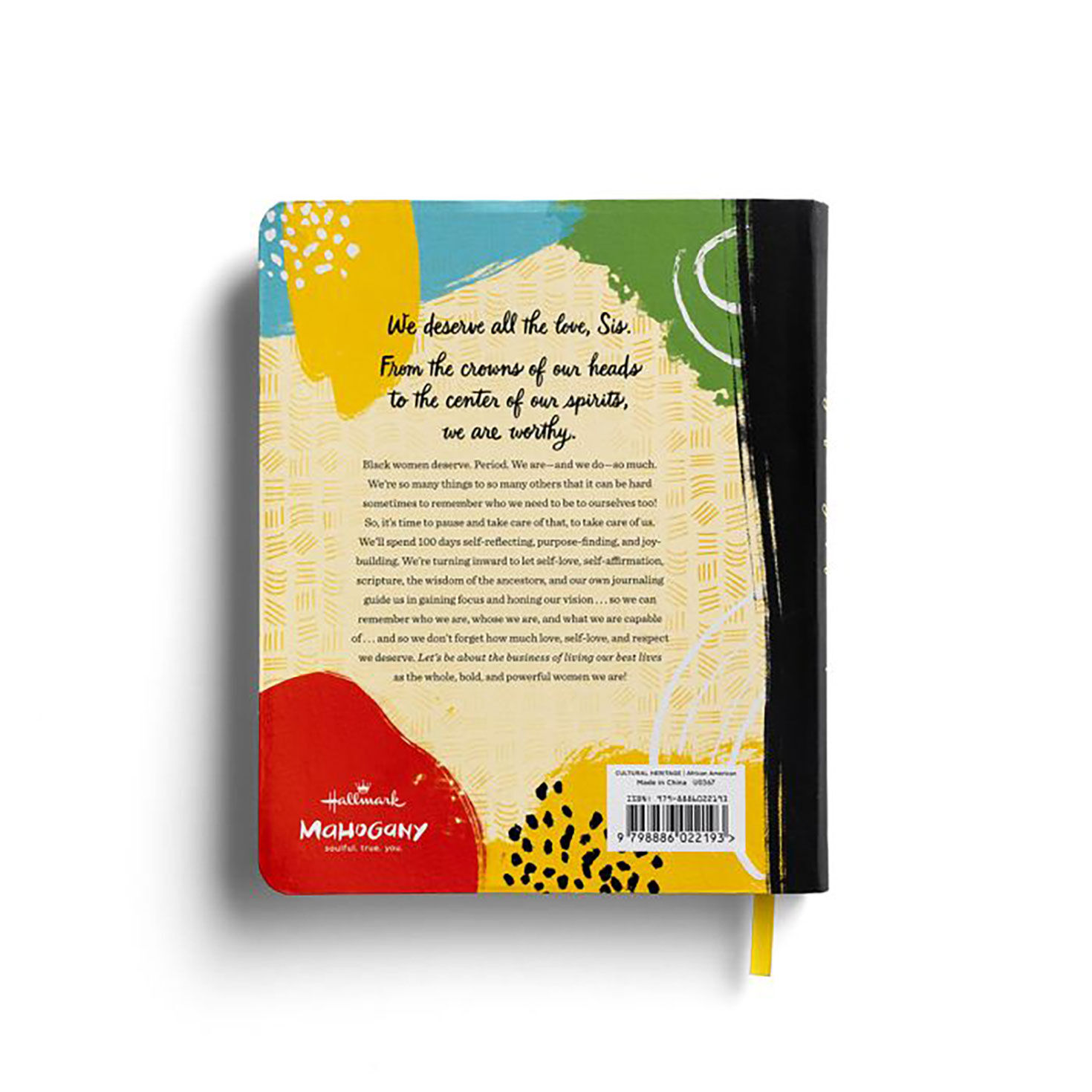 Hallmark Mahogany Uplifted and Empowered Journal back image number 2