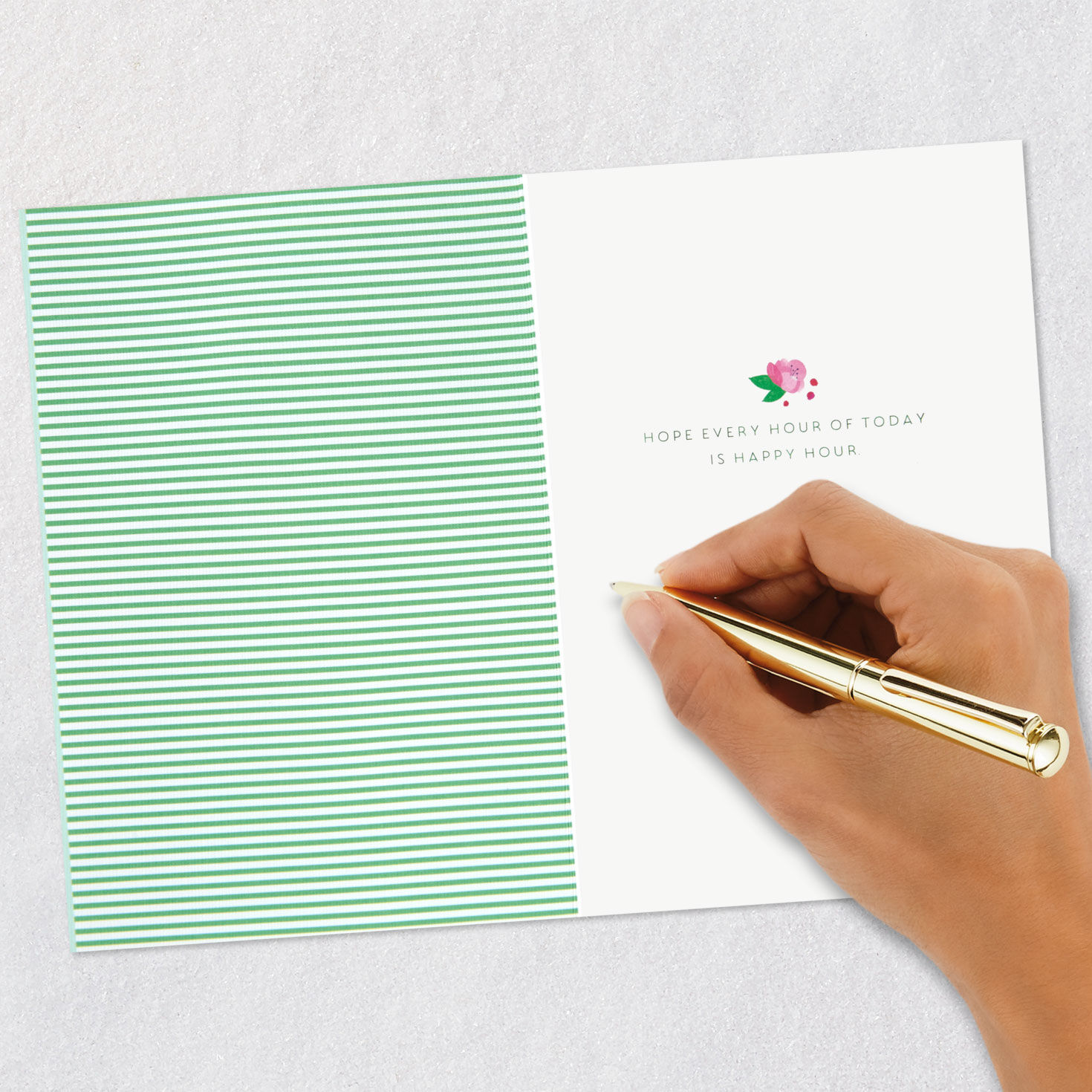 Strawberry Parfait Cocktail Birthday Card  image number 6