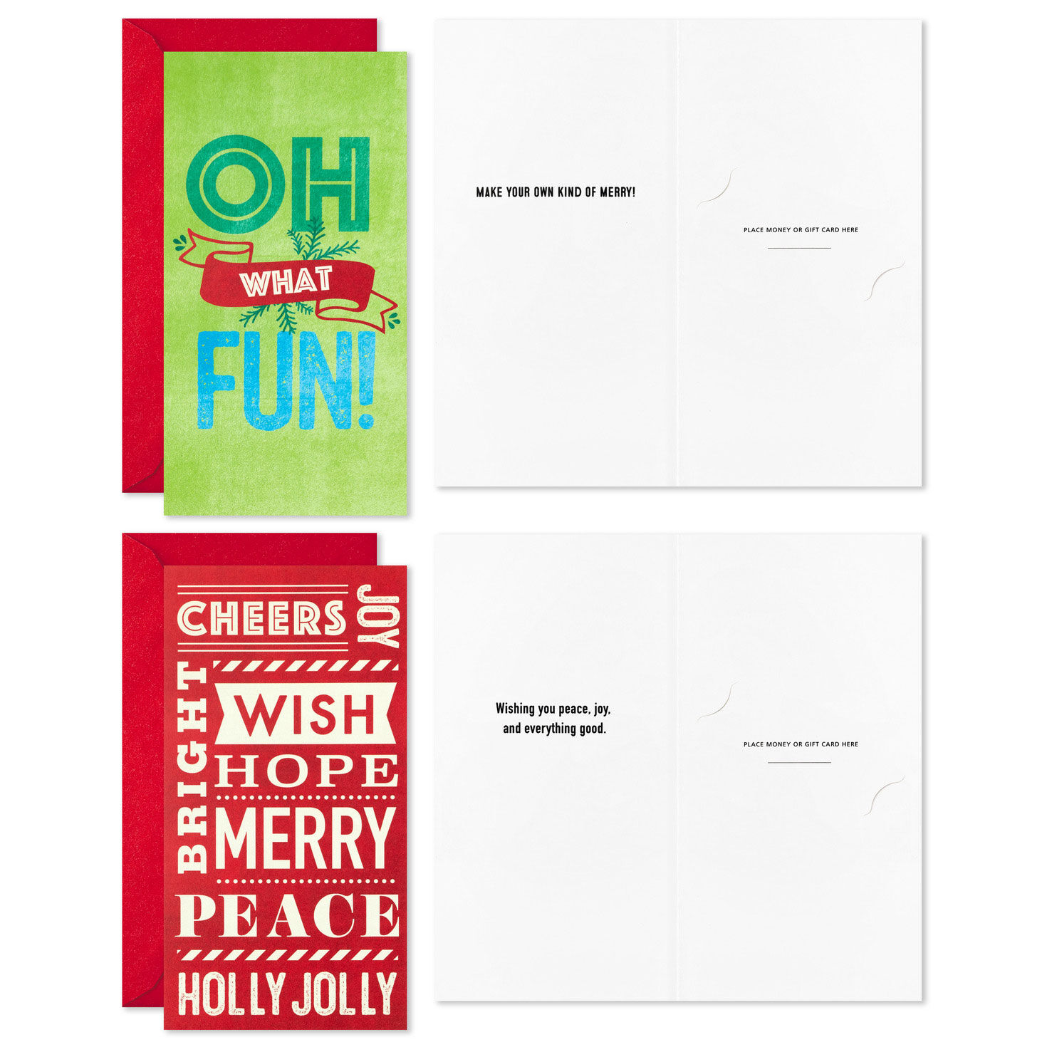 Vintage Letterpress Money Holder Boxed Christmas Cards Assortment, Pack of 36, , large image number 3