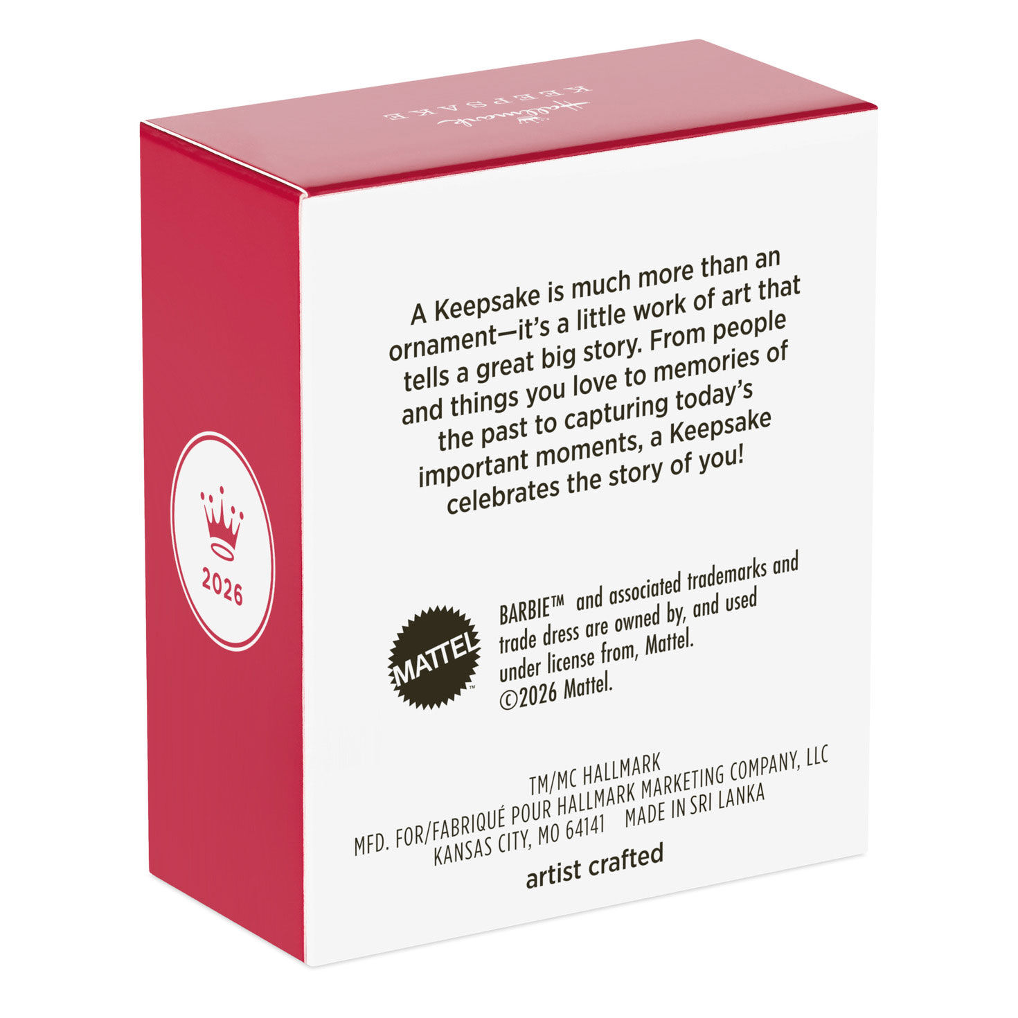 Barbie in Carrying Case Keepsake Ornament Package Back image number 9