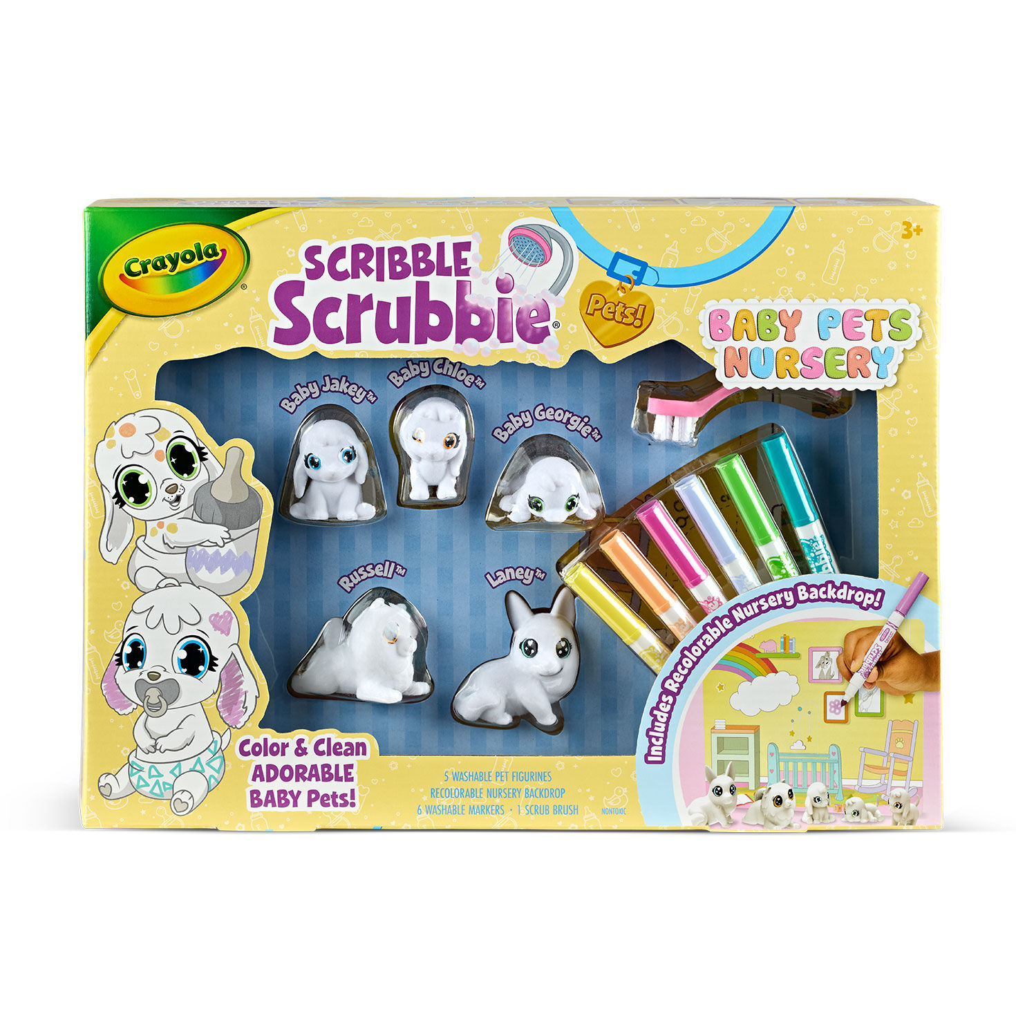 Crayola Scribble Scrubbie Nursery Pets Coloring Kit, , large image number 3