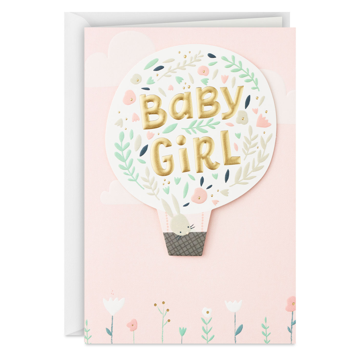 Luckiest Baby Ever New Baby Card for Girl