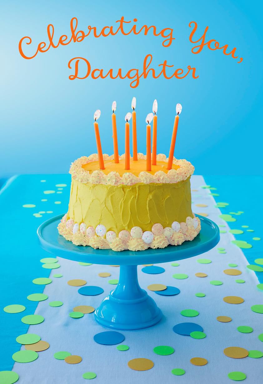 One Big Slice of Happy Birthday Card for Daughter - Greeting Cards