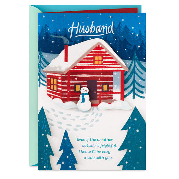 Cozy With You Christmas Card for Husband, , large image number 1