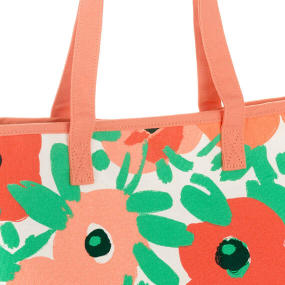 Abstract Floral Tote Bag, , large image number 5