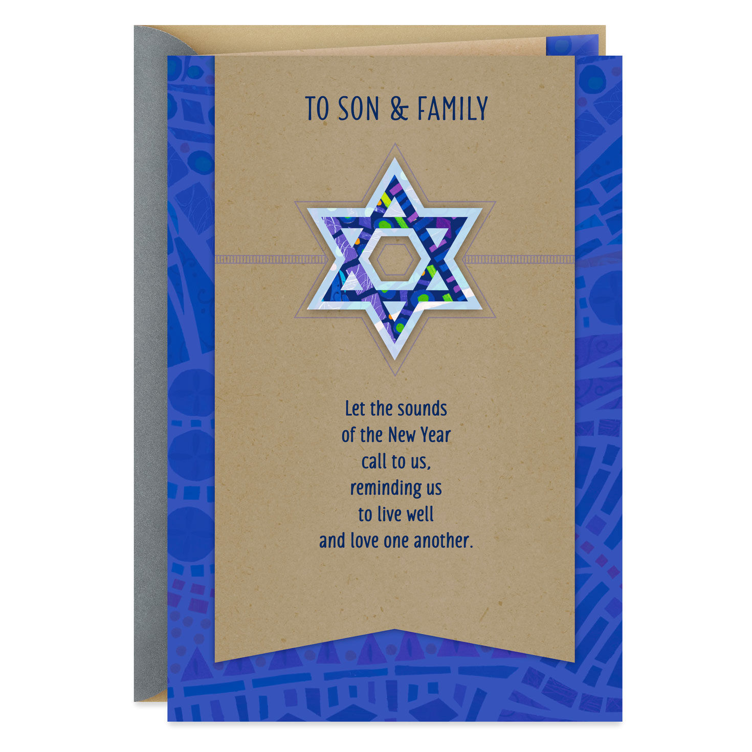 Live Well and Love One Another Rosh Hashanah Card for Son and His Family