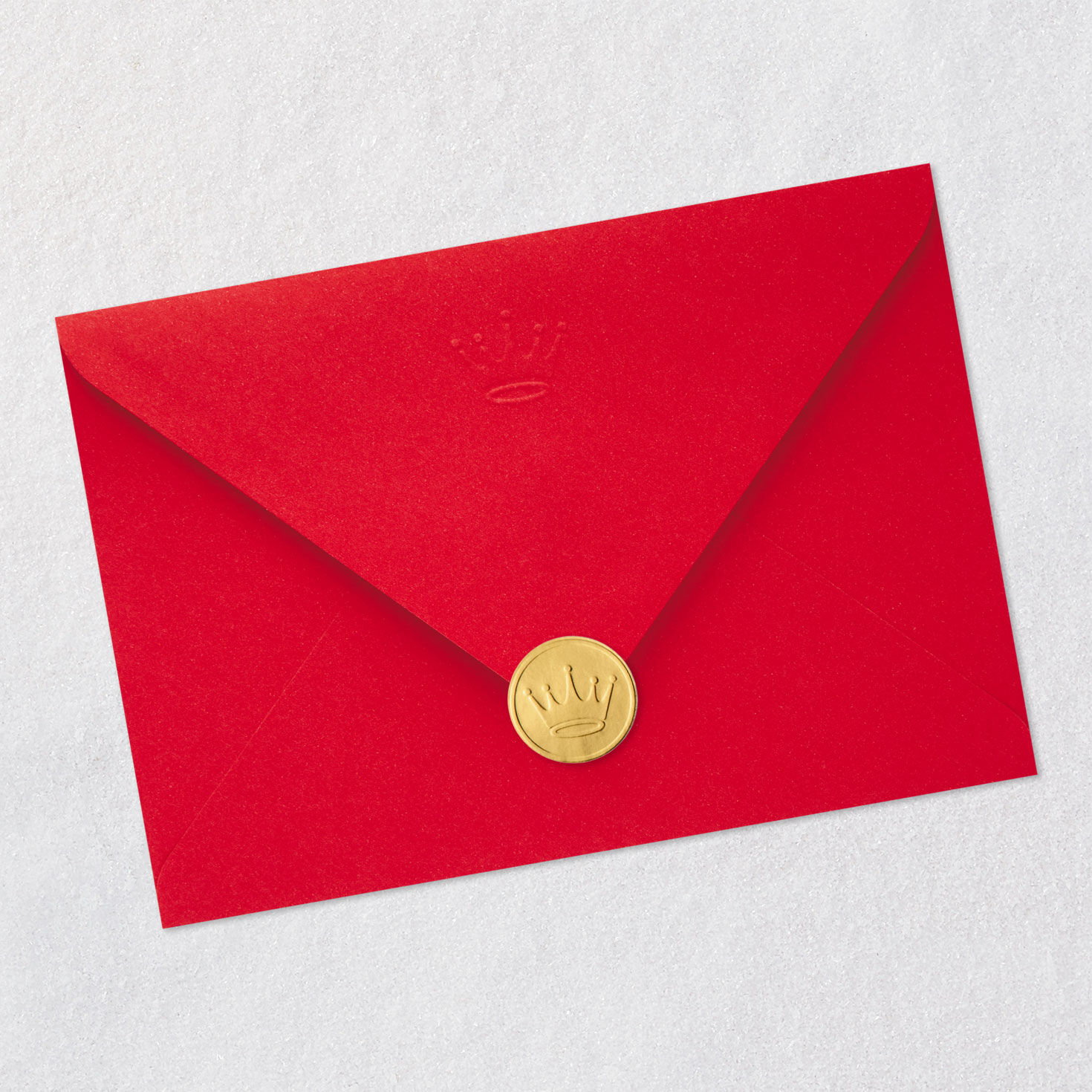 Penguins in Winter Attire Christmas Card Envelope Back with Seal image number 7