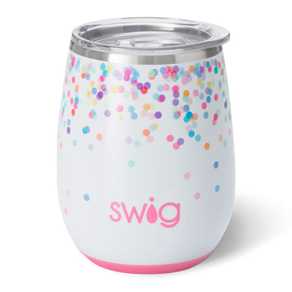 Swig Confetti Stainless Steel Stemless Wine Glass, 14 oz., , large image number 1