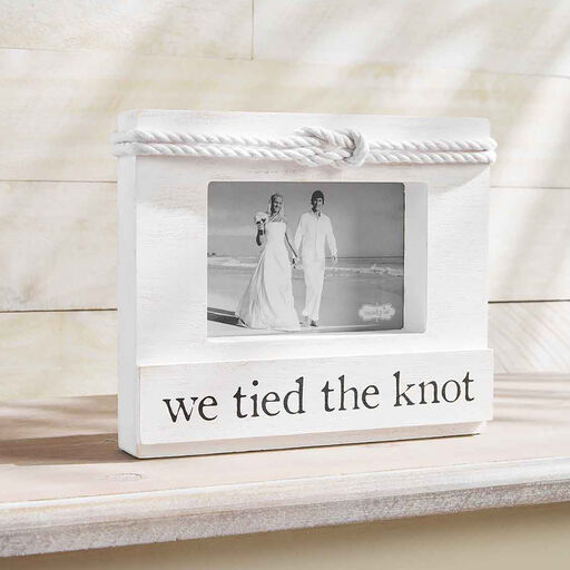 Mud Pie We Tied The Knot Picture Frame, 4x6, 