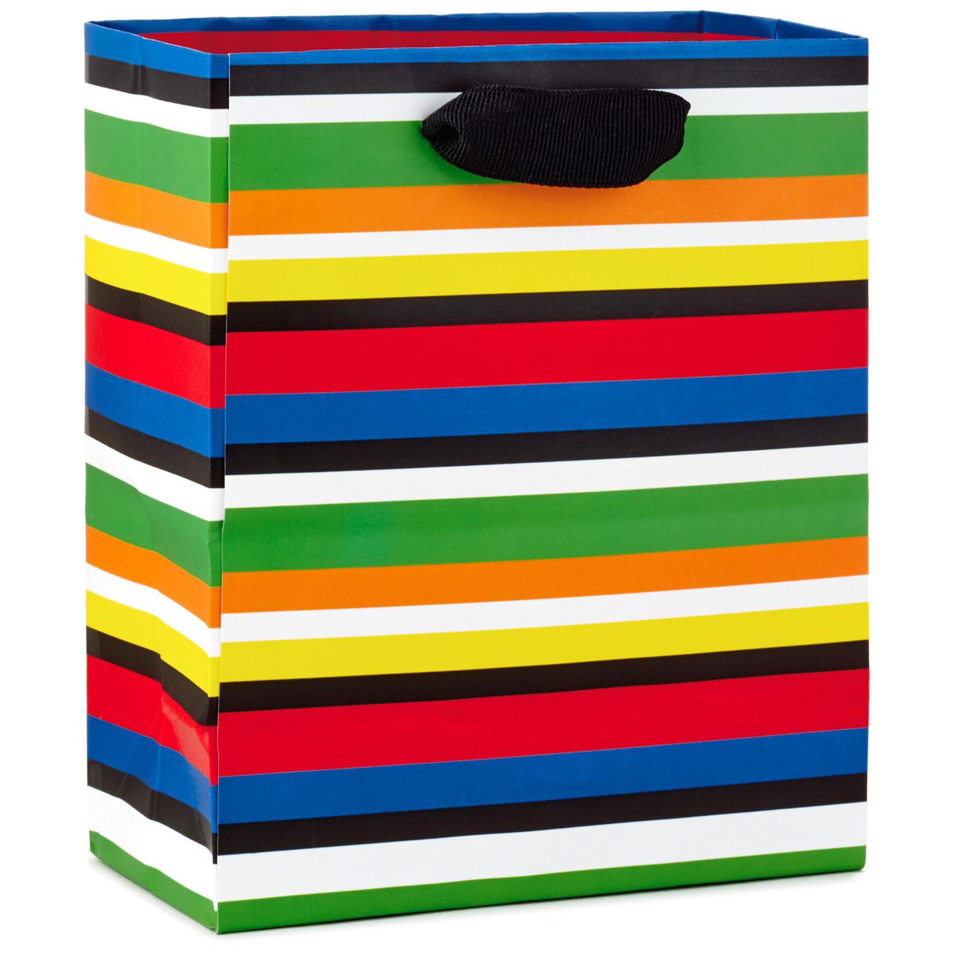 Mortarboard On Rainbow Stripes Small Gift Bag 6 5 Gift Bags
