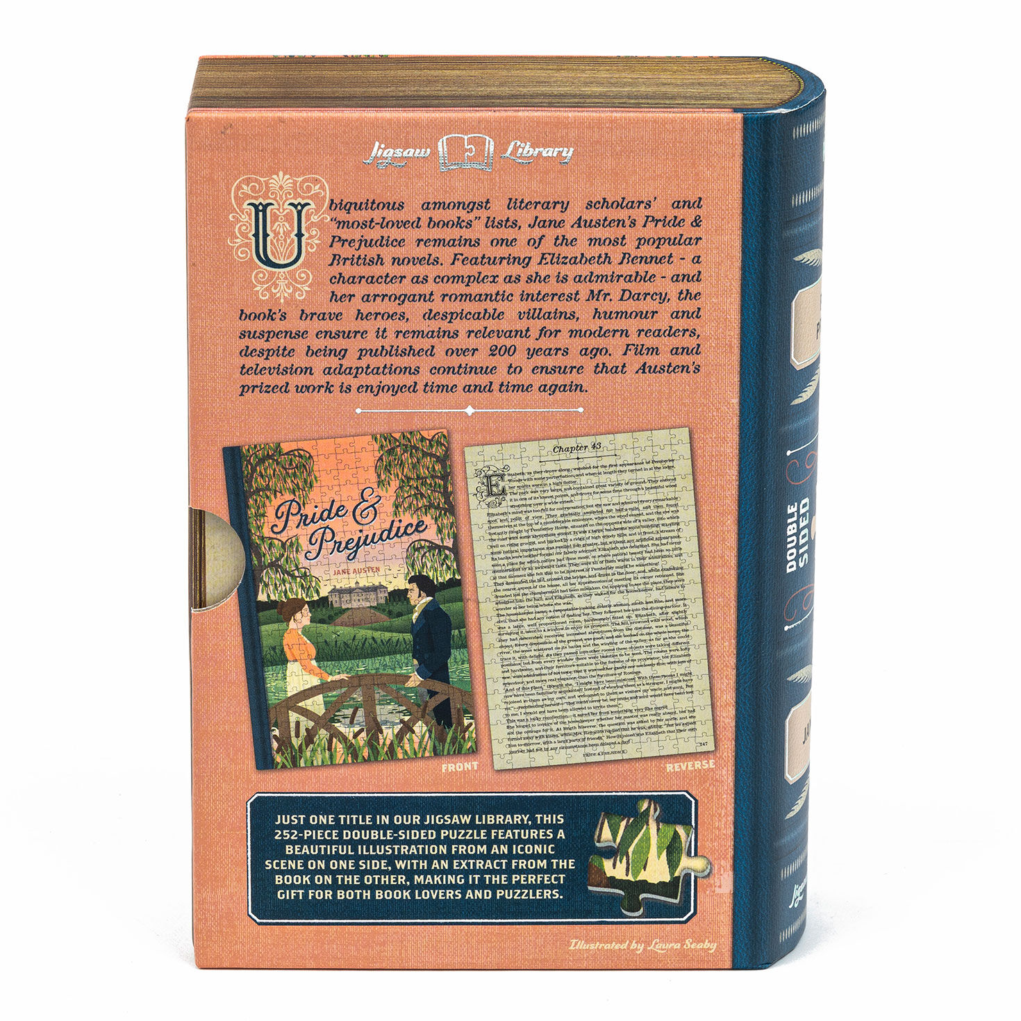 Professor Puzzle Pride and Prejudice 252-Piece Puzzle Back image number 3