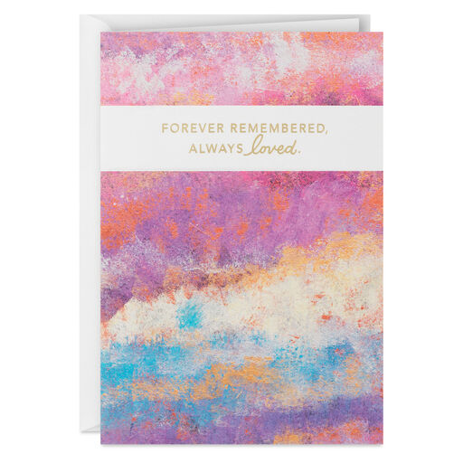 ArtLifting Remembered and Loved Sympathy Card, 