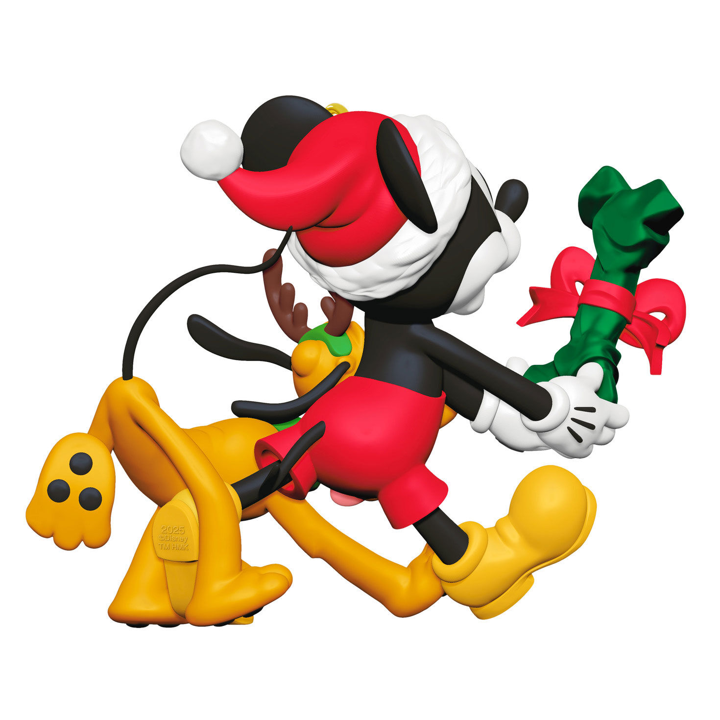 Mickey With Bone for Pluto Keepsake Ornament Back image number 6