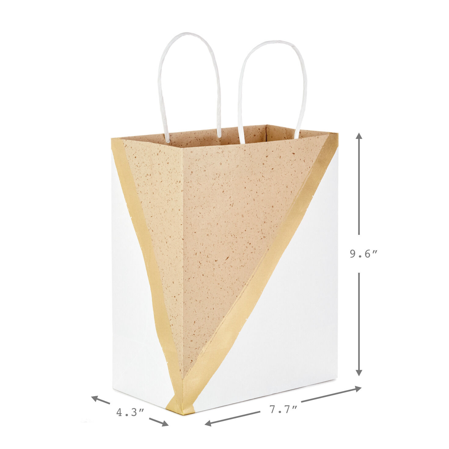 9.6" White and Kraft Paper 8-Pack Gift Bags for only USD 15.99 | Hallmark