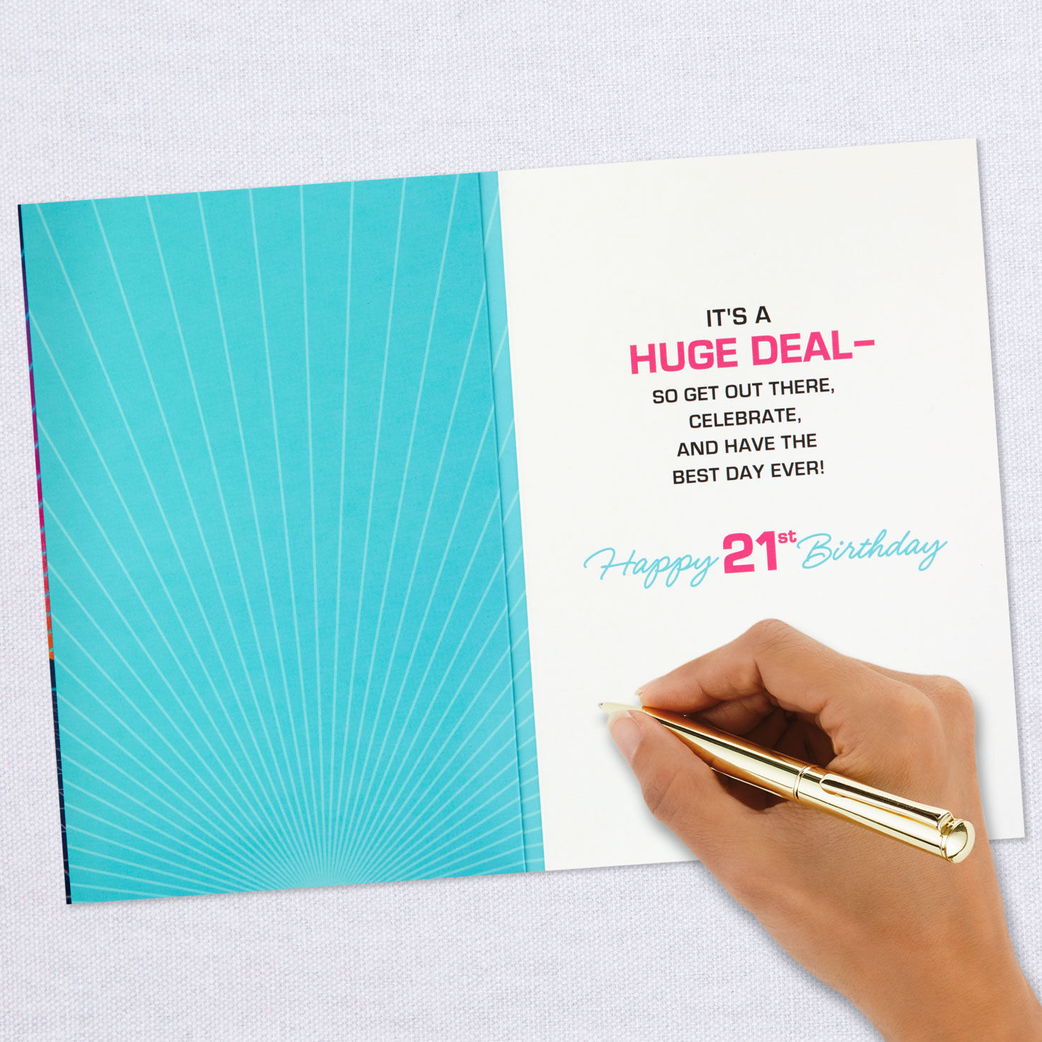 No Big Deal Musical Light-Up 21st Birthday Card for only USD 9.59 | Hallmark