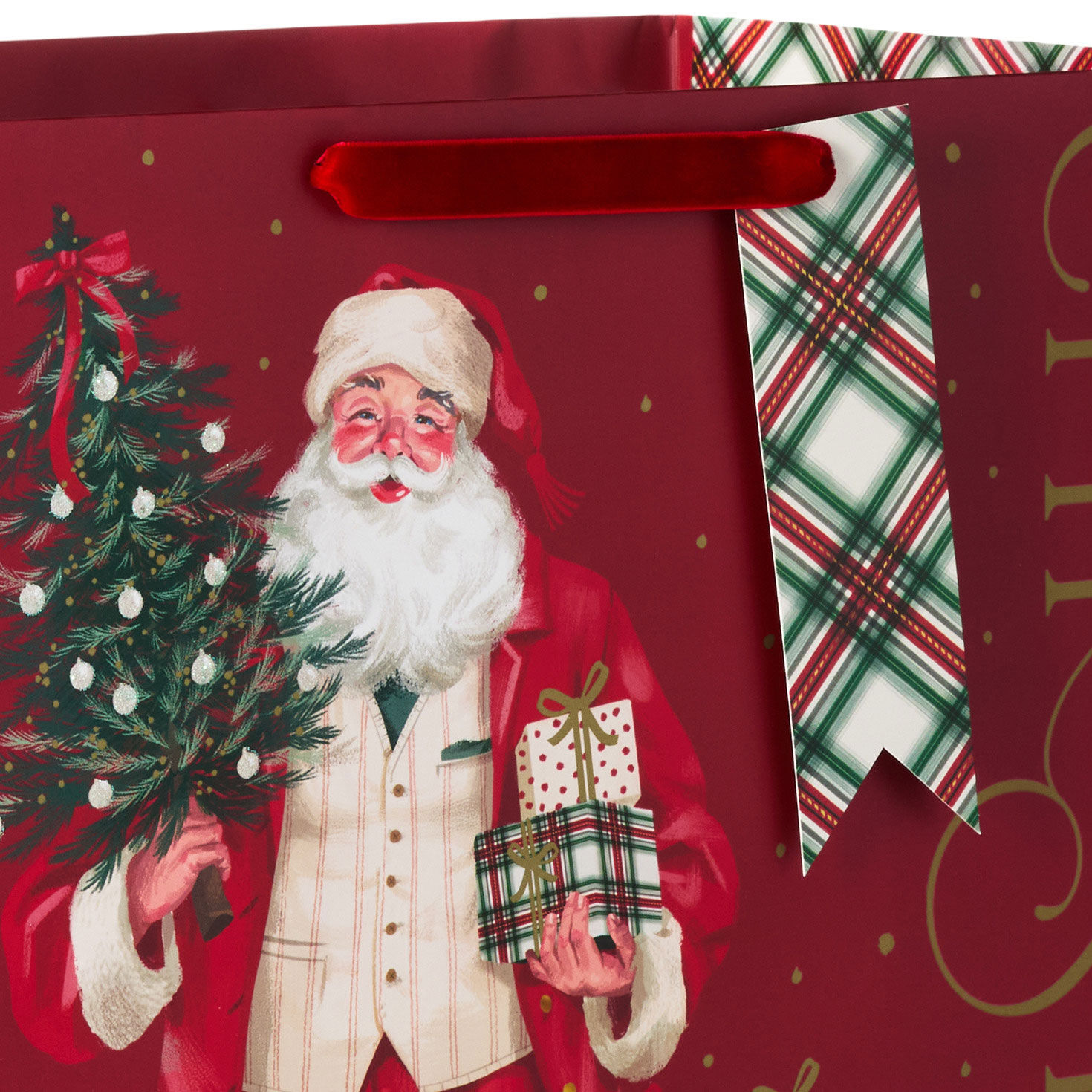 15" Smiling Santa Extra-Deep Christmas Gift Bag for only USD 5.99 | Hallmark