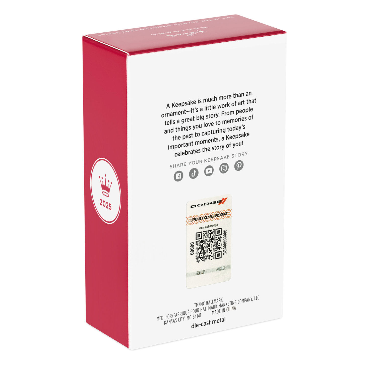 Orange Black Dodge Sports Car Keepsake Ornament  image number 8