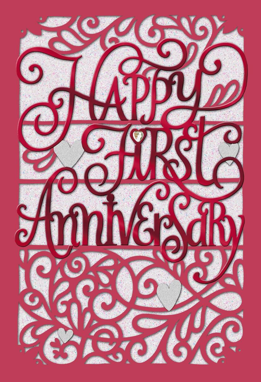 You've Only Just Begun First Anniversary Card