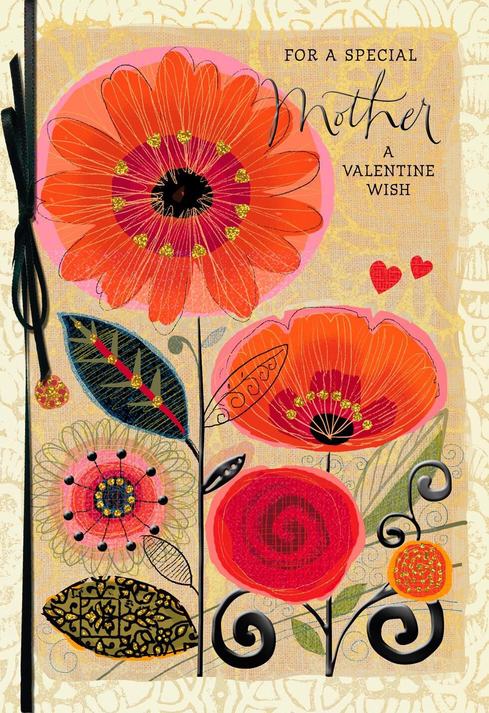 Loving Wishes for Mom Valentine's Day Card