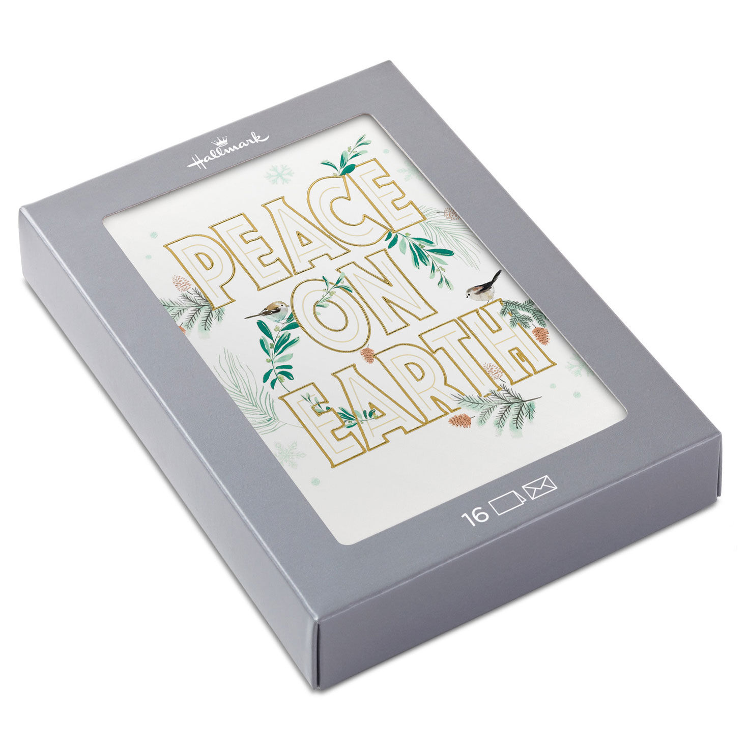 Peace on Earth Boxed Christmas Cards, Pack of 16