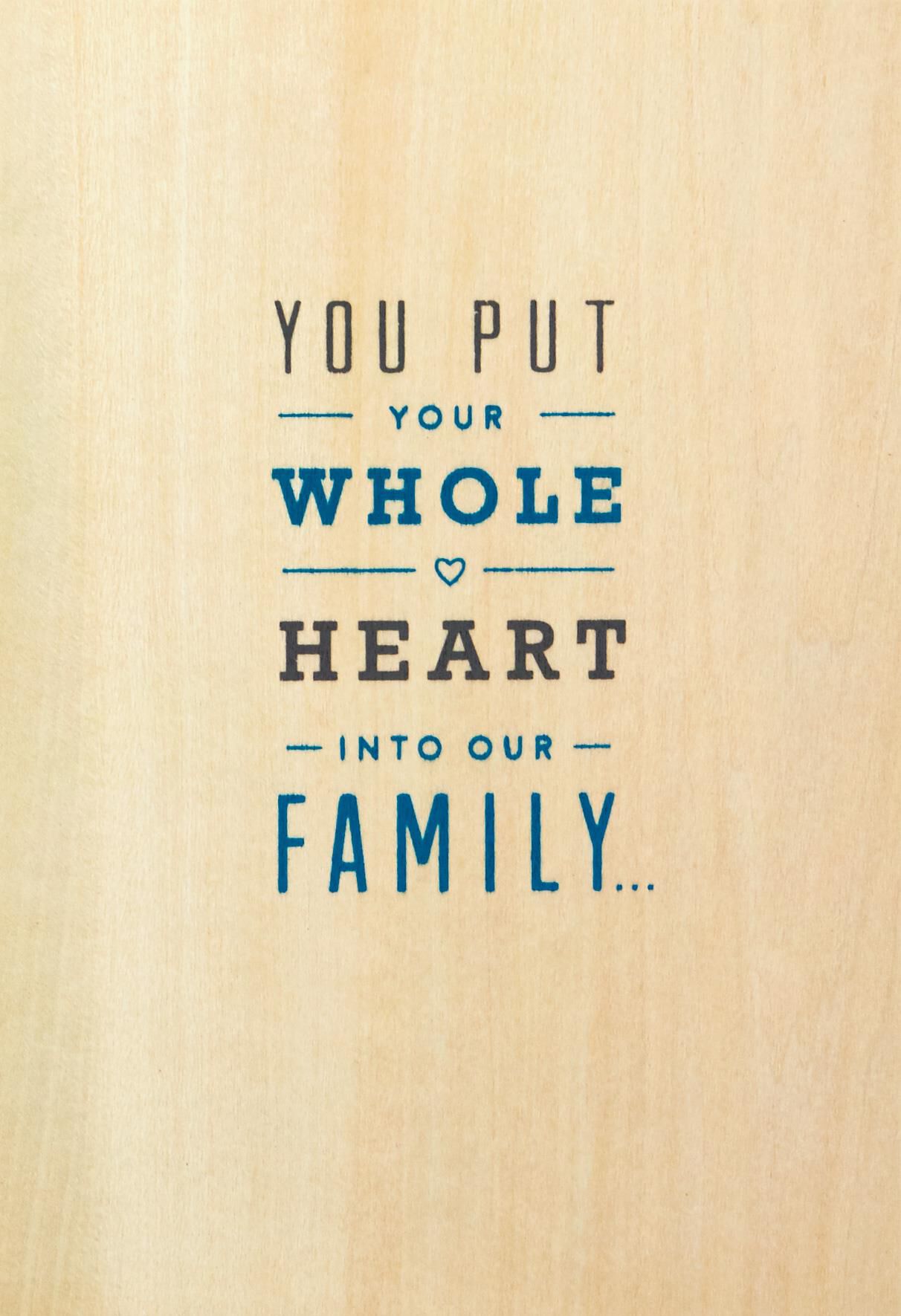 Your Whole Heart Father's Day Card for Husband