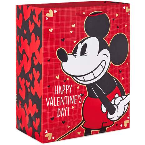 13" Disney Mickey Mouse Valentine's Day Gift Bag, , large