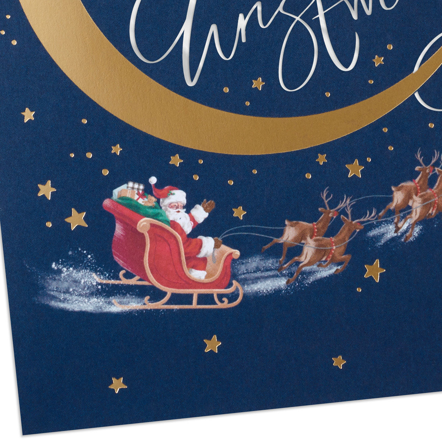 Santa and Crescent Moon Boxed Christmas Cards, Pack of 16, , large image number 5
