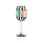 Lolita Love Your Stripes Handpainted Wine Glass, 15 oz., , large image number 1
