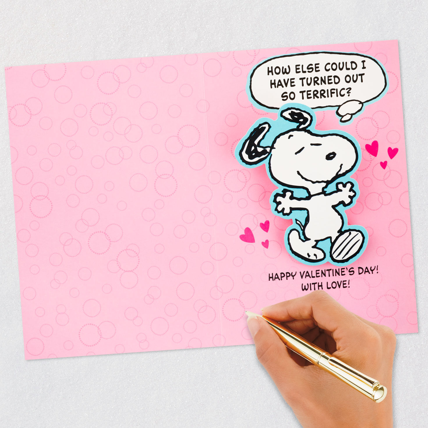 Snoopy Best Mom Funny Pop-Up Valentine's Day Card  image number 7