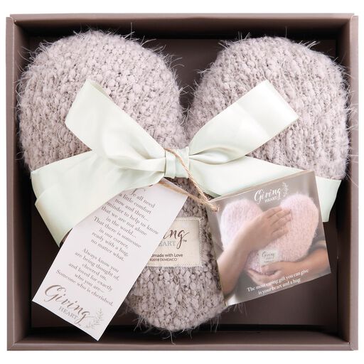 Taupe Giving Heart Pillow, 