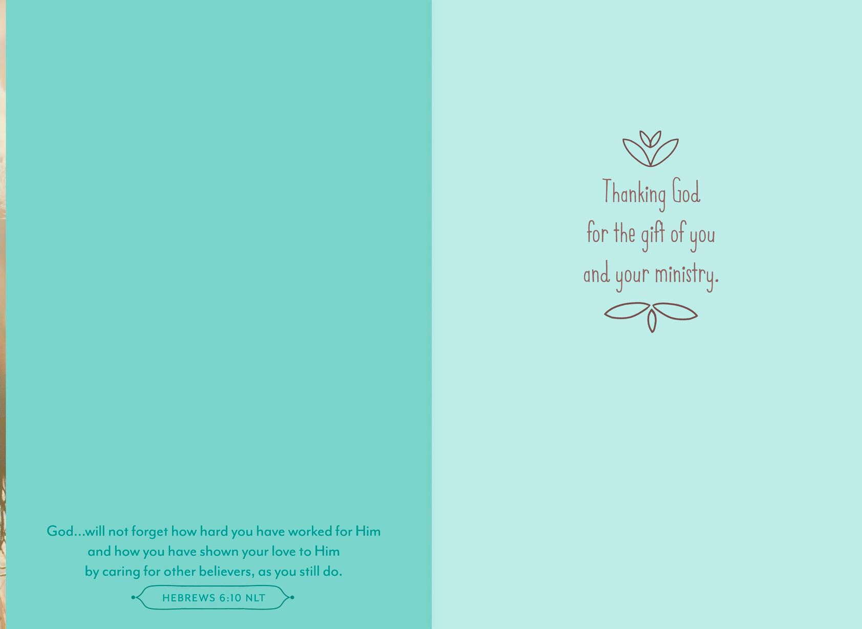 Holding Hands Clergy Appreciation Card for Couple