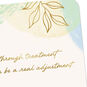 Gold Leaves and Pastel Abstract Treatment Encouragement Card Card Front Detail image number 4