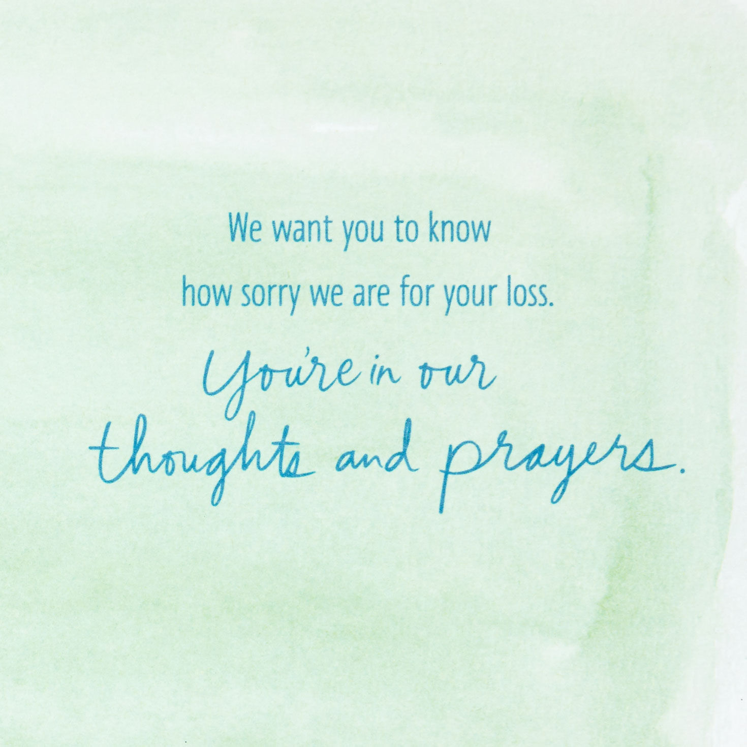You're in Our Thoughts and Prayers Sympathy Card From Us - Greeting ...