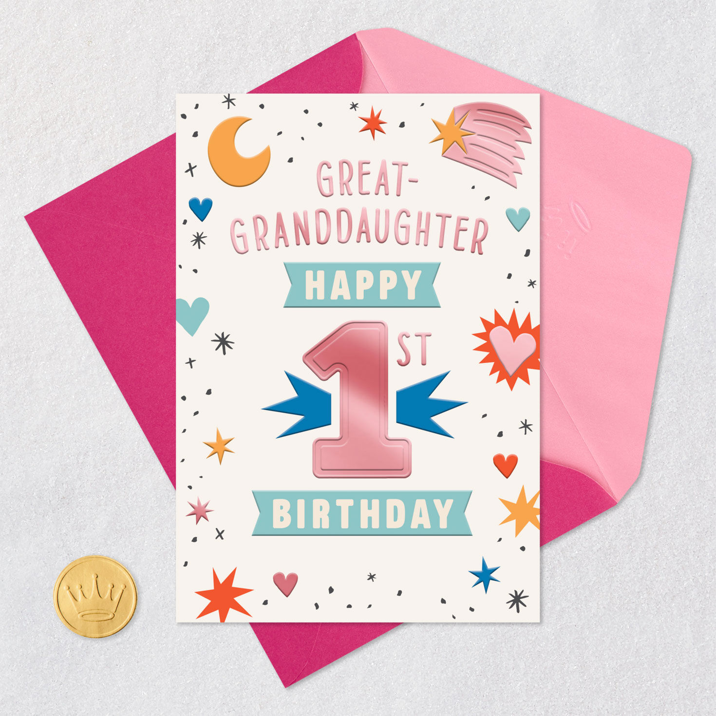 So Much Cuteness and Fun 1st Birthday Card for Great-Granddaughter for only USD 2.99 | Hallmark