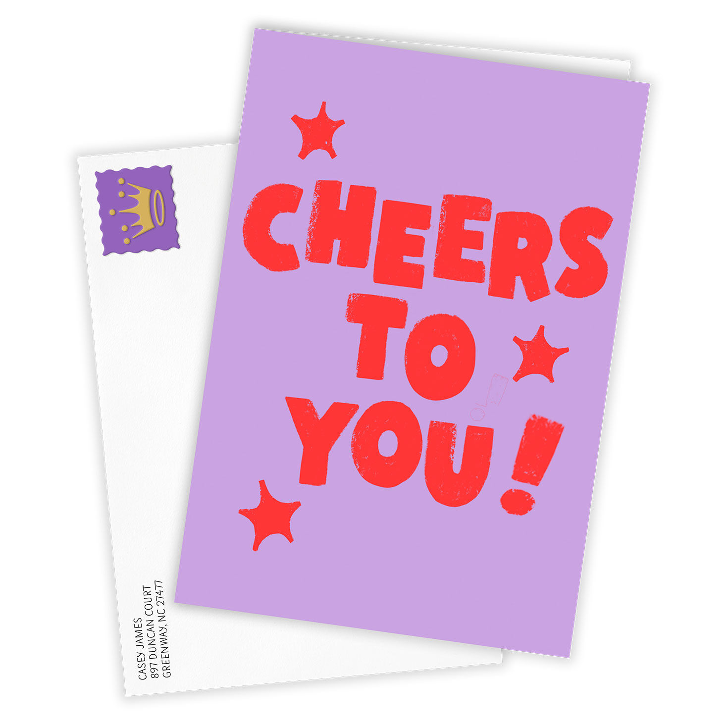 Cheers to You Custom Congratulations Card, , large image number 2