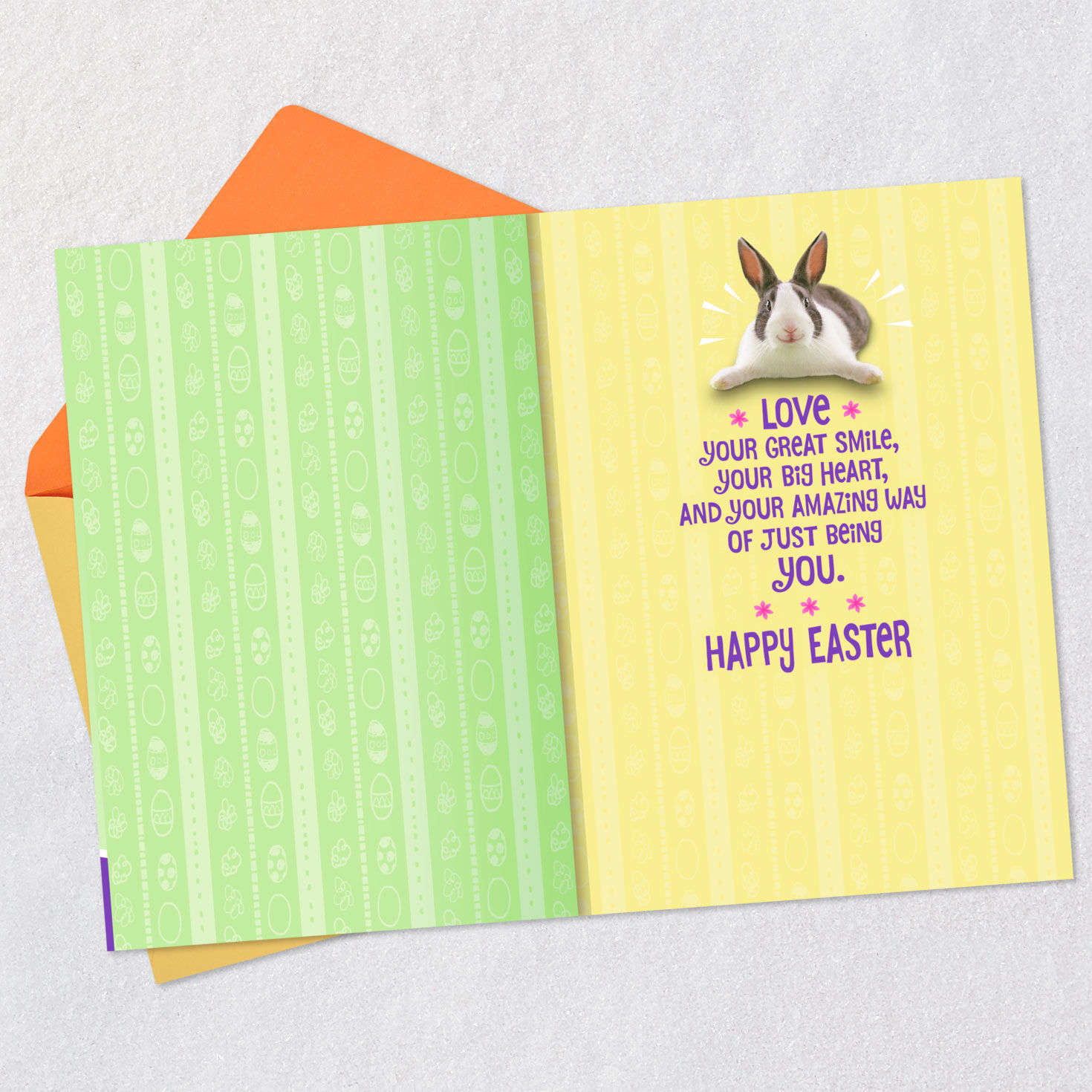 Bunny Rabbits in Basket Granddaughter Easter Card  image number 3