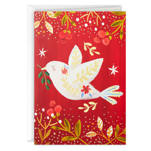 UNICEF Peace Dove on Red Boxed Christmas Cards, Pack of 12, 