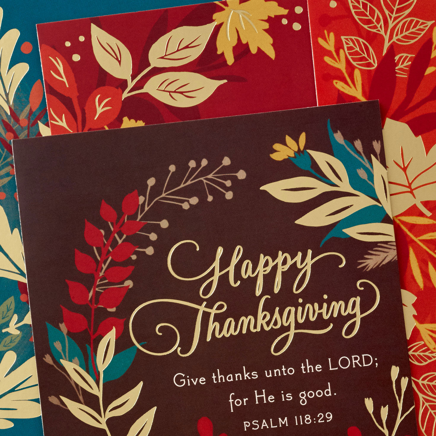 Blessings Religious Assorted Boxed Thanksgiving Cards, Pack of 16