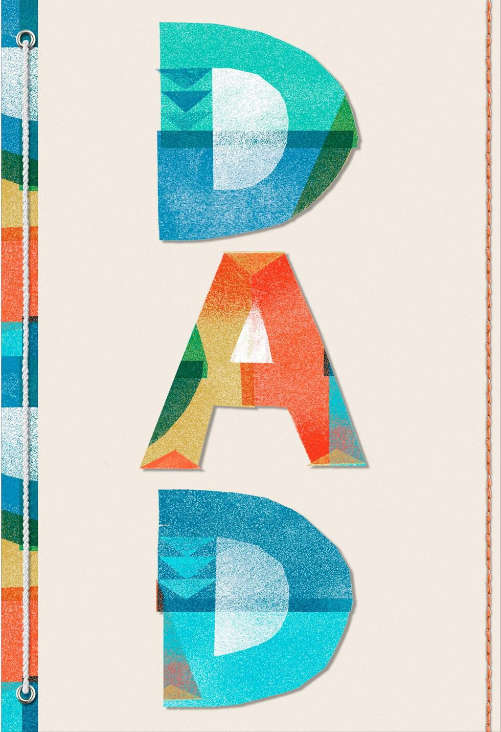 Modern Collage Letters Father's Day Card