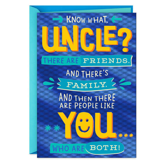 A Friend that's Family Father's Day Card for Uncle, , large image number 1