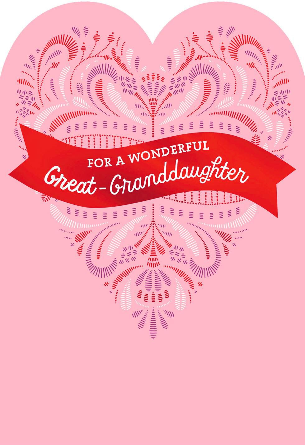 Love Always Valentine's Day Card for Great-Granddaughter