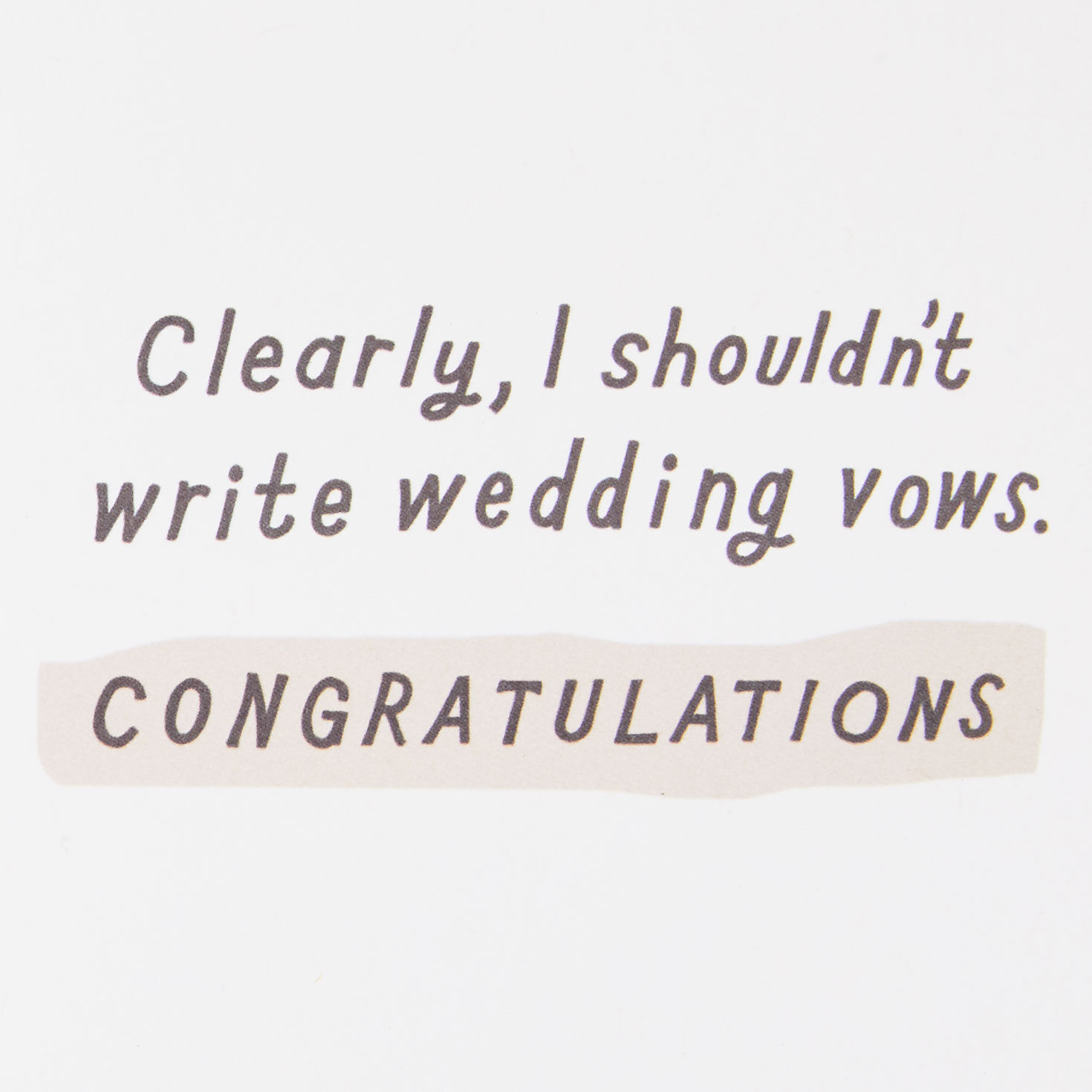 Toilet Paper Vows Funny Wedding Card Sentiment image number 2