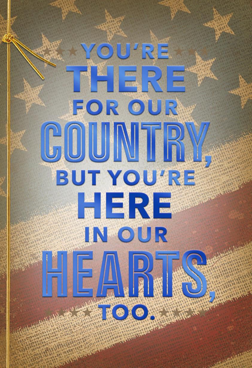 There for Our Country Military Appreciation Card