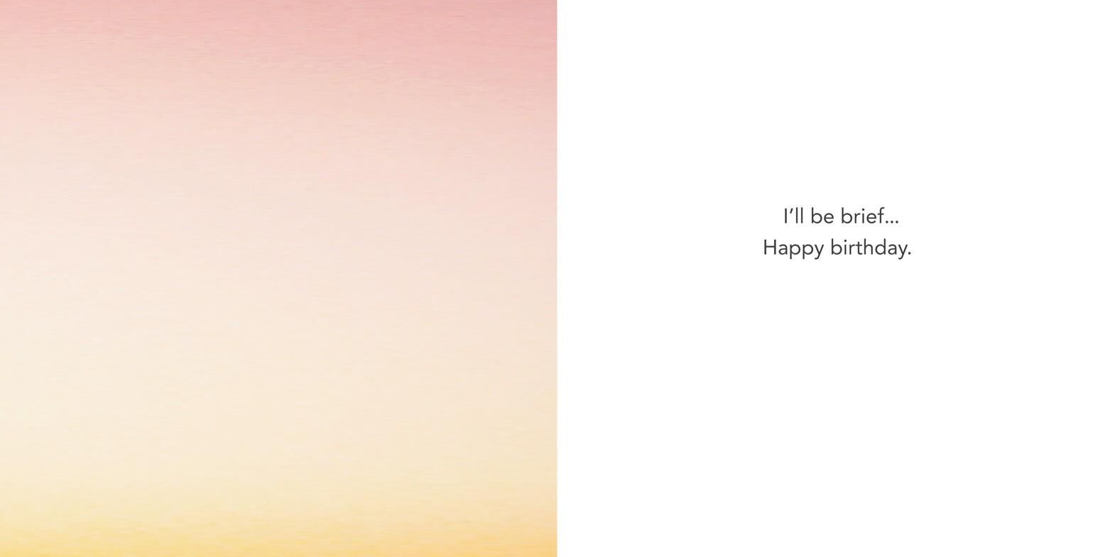 Yellow Tighty-Whities Birthday Card