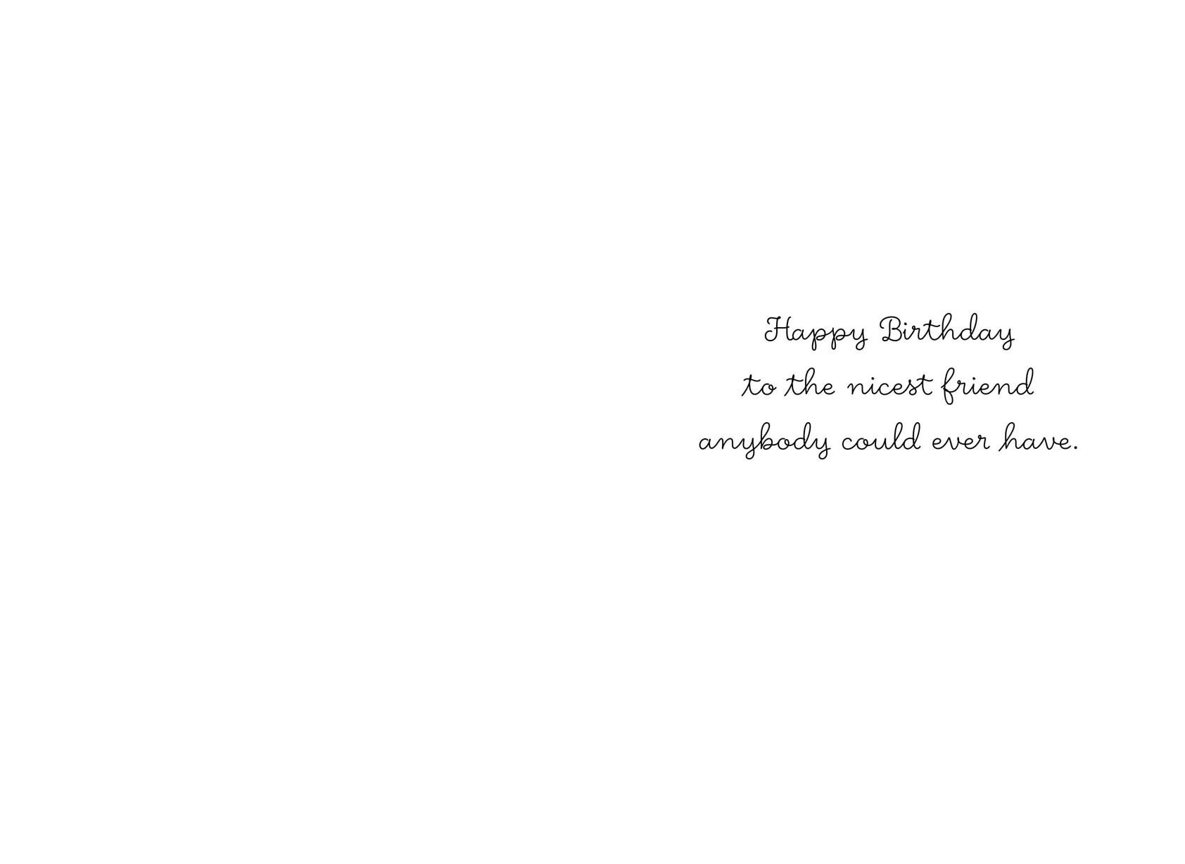 Happy Animals Picnicking Friend Birthday Card